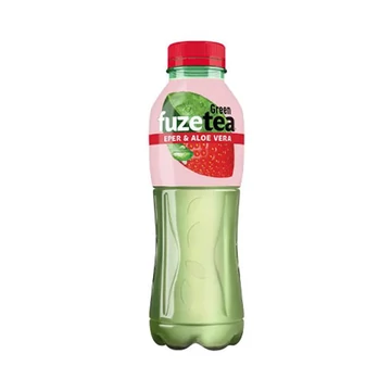 FüzeTea szénsavmentes eper-aloe vera-ízű üdítőital zöld tea kivonattal 500 ml
