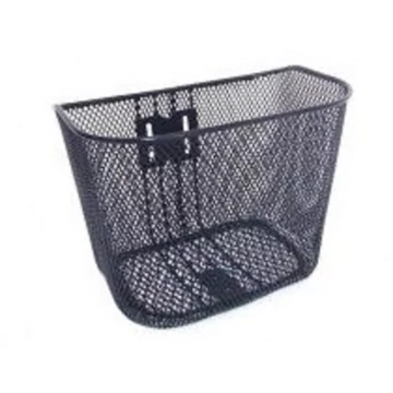Kerékpár kosár előre 35x25x26cm fekete színben 41800028BK