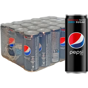 Pepsi zero dobozos cola 0,33L DRS - csak egyedi szállítással vagy személyes átvétellel