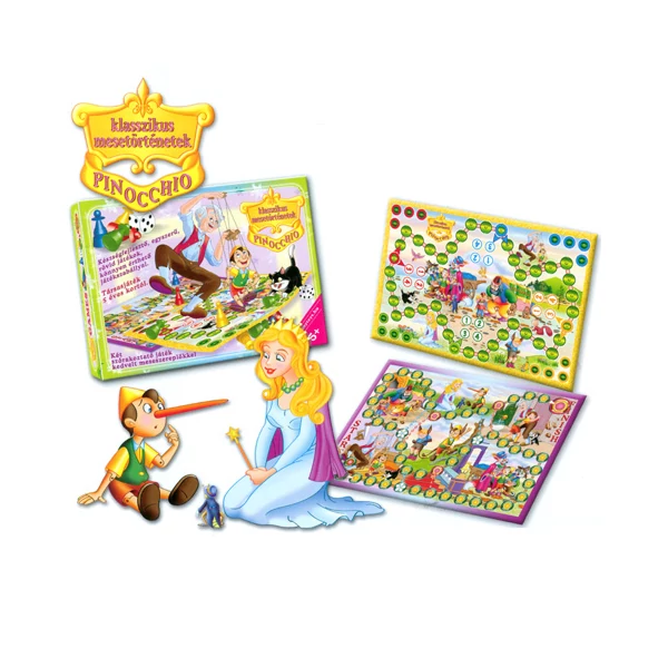 Pinokkió Két mesés társasjáték - D-Toys