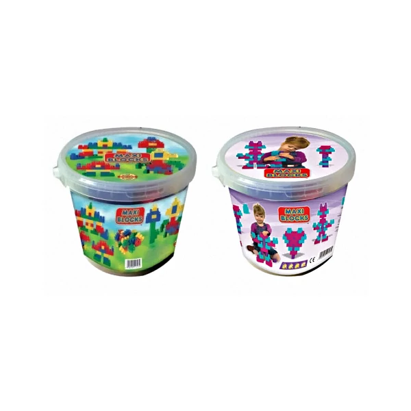 Maxi Blocks vödrös 32 db-os építőkockák - D-Toys