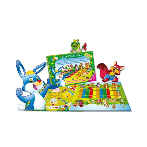 Nyuszifutam és "Ki nevet a végén" készségfejlesztő társasjáték - D-Toys