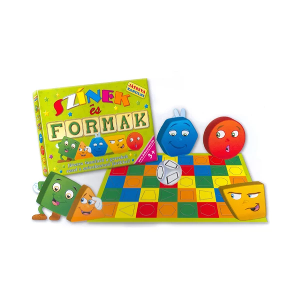 Színek és formák készségfejlesztő társasjáték - D-Toys
