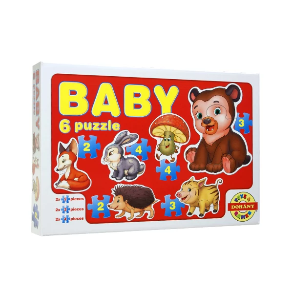 Baby Puzzle erdei állatok - D-Toys