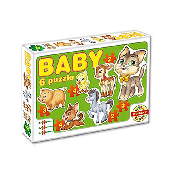 Háziállatos baby puzzle