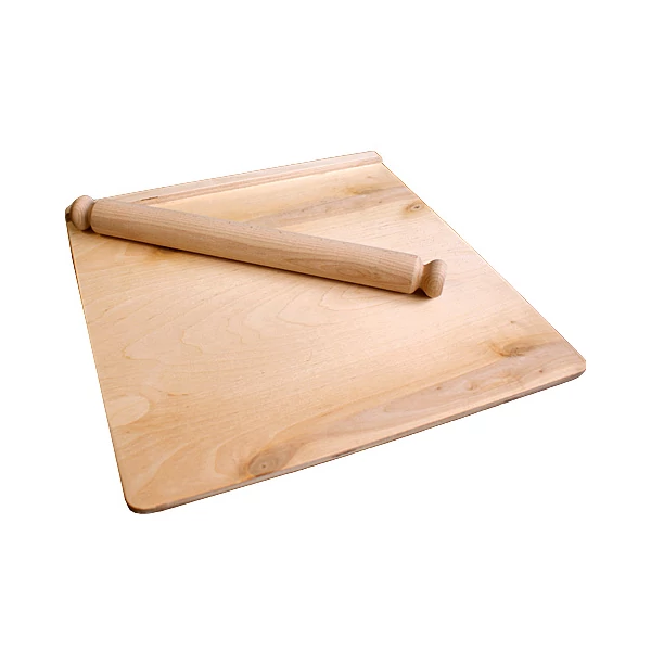 Fa gyurmázóasztal sodrófával nagy méretben