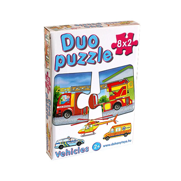 DUO Puzzle SOS járművekkel - D-Toys
