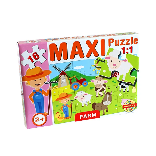 Maxi puzzle Farm állatokkal - D-Toys