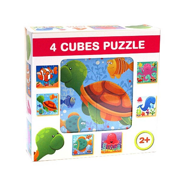 Mesekocka tengeri állatokkal 4db-os