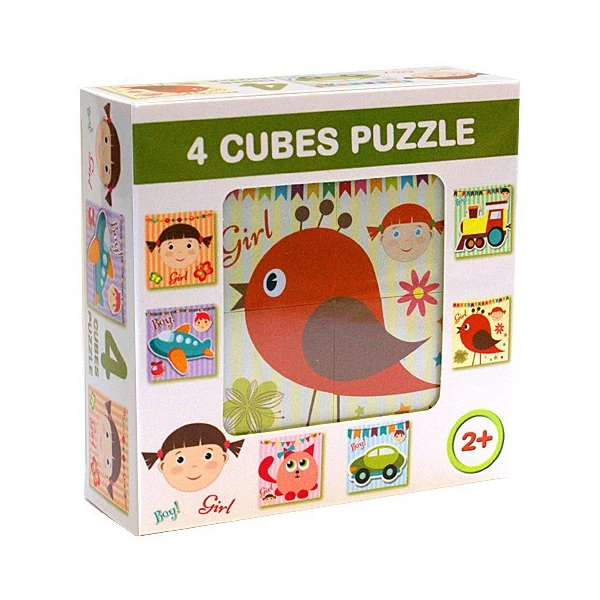 Mesekocka fiús és lányos mintával 4db-os