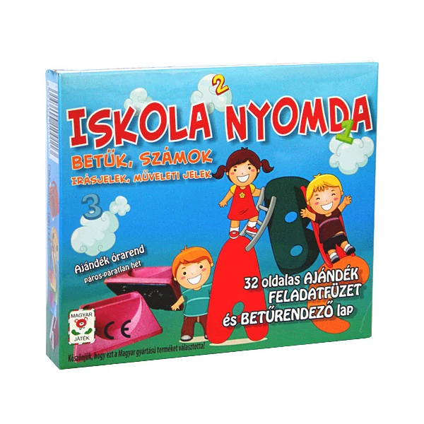 Iskolanyomda szett feladatfüzettel