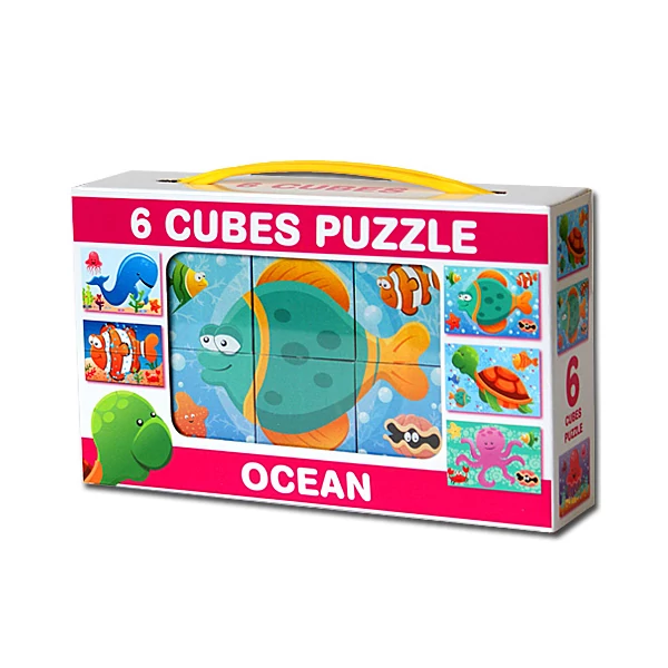 Mini mesekocka tengeri állatokkal 6db-os - D-toys