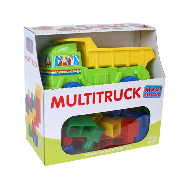 Maxi Blocks építőkockák dömperrel - D-Toys