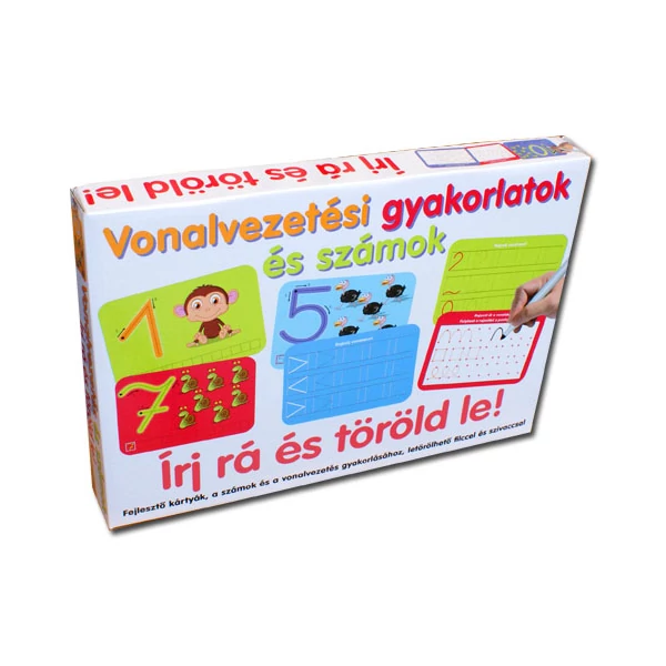 Vonalvezetési gyakorlatok és számok fejlesztő játék