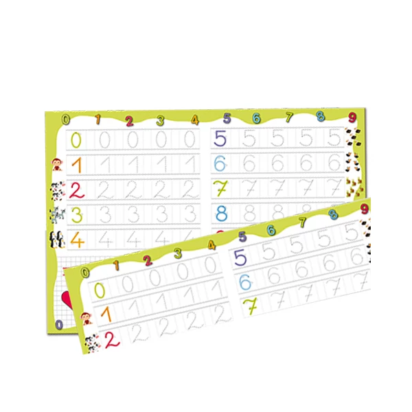 Készségfejlesztő rajztábla letörölhető filccel: Számok - D-Toys