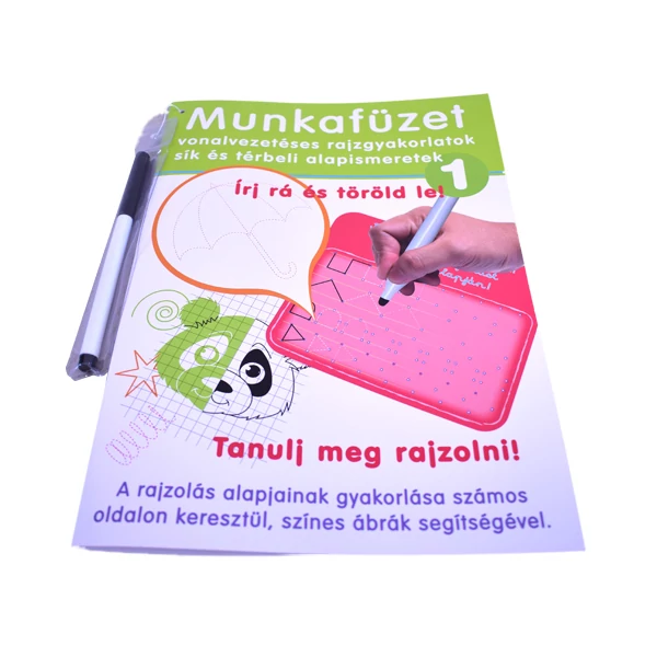Vonalvezetés és rajzolás gyakorló munkafüzet - D-Toys