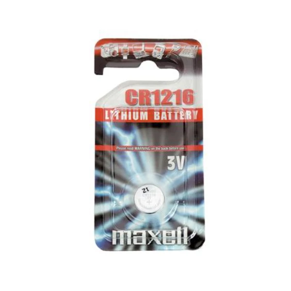 Maxell: Alkáli lítium gombelem CR1216 1db bliszteres csomagolásban