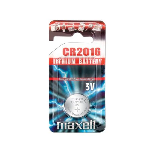Maxell: Alkáli lítium gombelem CR2016 1db bliszteres csomagolásban