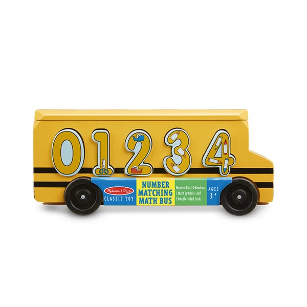 Fa formarendező iskolabusz számokkal - Melissa & Doug