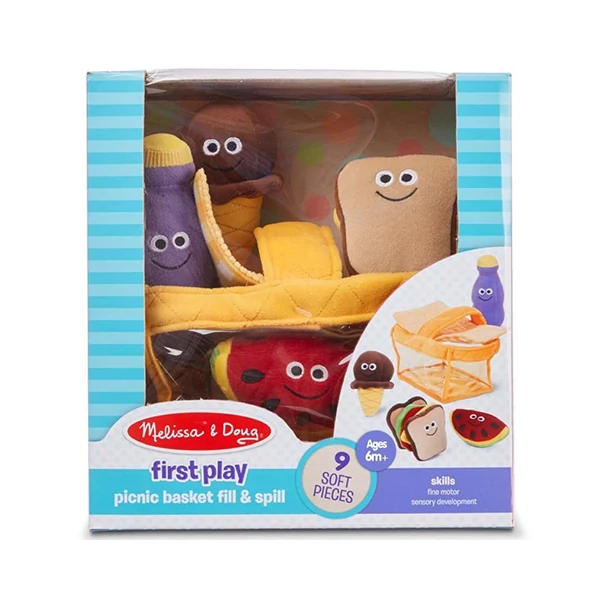 Plüss piknik kosár 9db-os szett - Melissa & Doug
