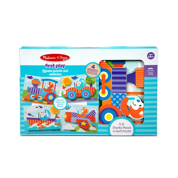 Járművek fa óriás puzzle - Melissa & Doug