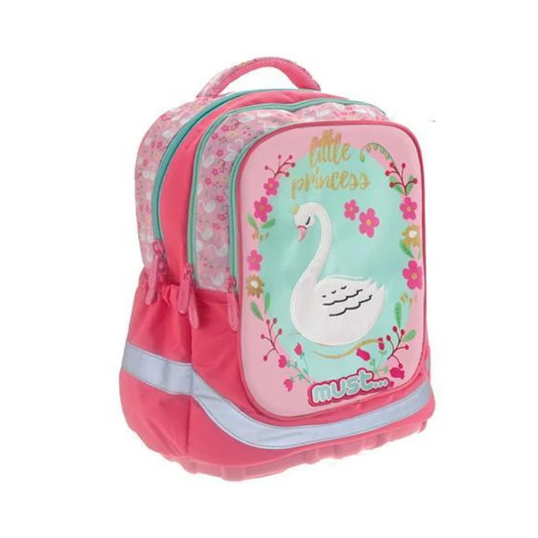 Must: Hattyús ergonómikus iskolatáska, hátizsák 30x16x42cm