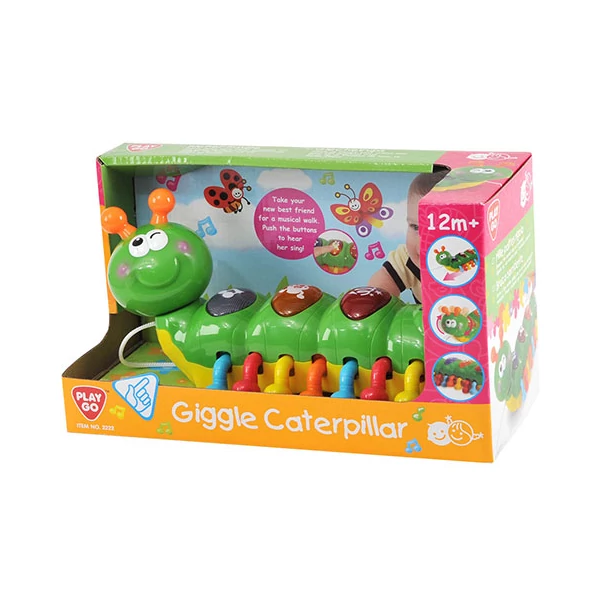 Playgo: Húzható zenélő bébi hernyó