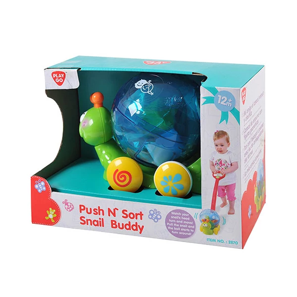 Playgo: Tologatható csörgős csiga-biga formabedobó