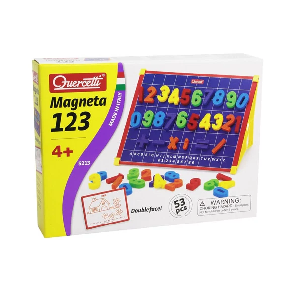 Quercetti: Mágneses tábla számokkal 48 db-os