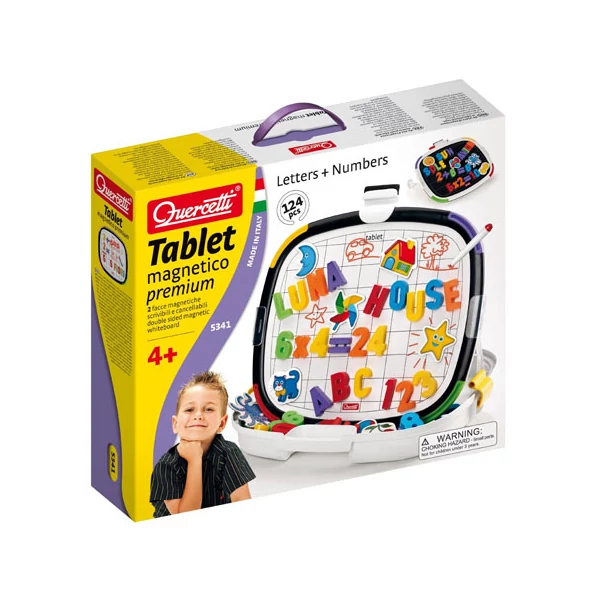 Quercetti: Mágneses tábla betűk + számok