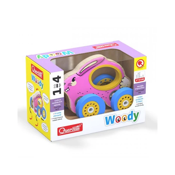 Quercetti: Woody fa gurulós nyuszi