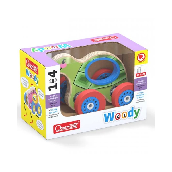 Quercetti: Woody fa gurulós teknős