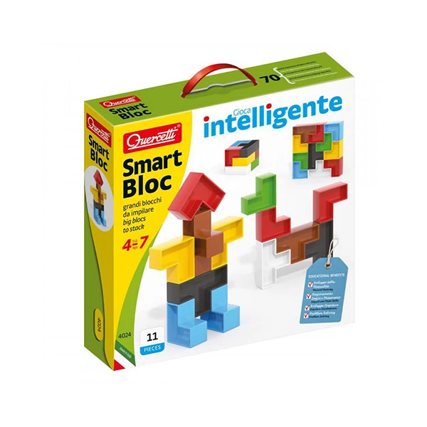 Quercetti: Smart Block készségfejlesztő építőjáték 11db-os