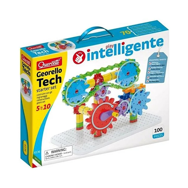 Quercetti: Georello Tech építő játék kezdő készlet 100db-os