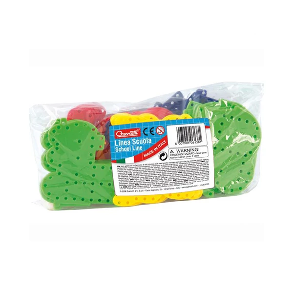 Quercetti: Filó nagyobb formák fűzőgetős játék 48db-os