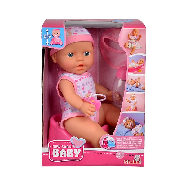 New Born pisilős baba kiegészítőkkel - Simba Toys
