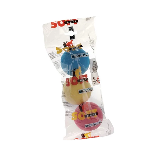 Színes szivacslabda szett 3db-os 7 cm