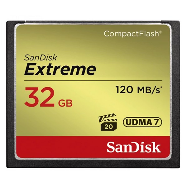 Sandisk cf extreme 32 GB memóriakártya 120mb/s  85mb/s SDCFXSB-032G-G46 (124093)