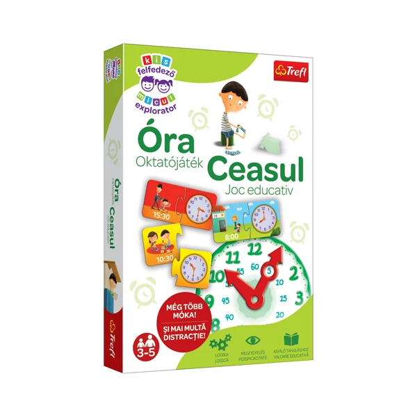 Kis felfedező: Óra oktató társasjáték - Trefl