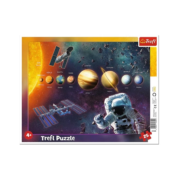 Naprendszer 25 db-os keretes puzzle - Trefl