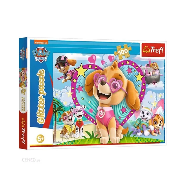 Mancs őrjárat: Tündöklő Skye 100db-os csillámló puzzle - Trefl