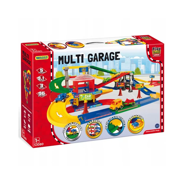 Mega garázs pálya kisautókkal 9,1m - Wader