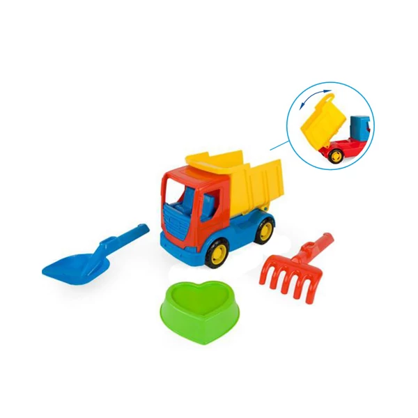 Tech Truck Dömper homokozó szettel 23cm - Wader