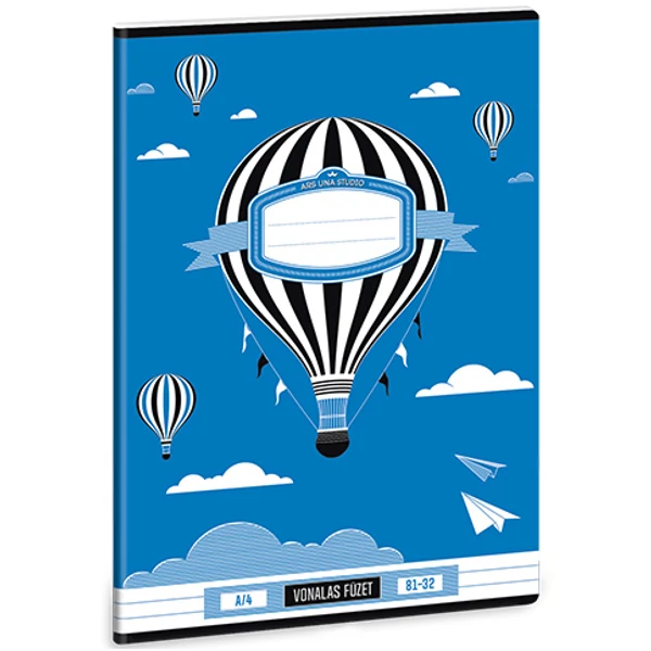 Hőlégballonos Vonalas füzet A/4 81-32