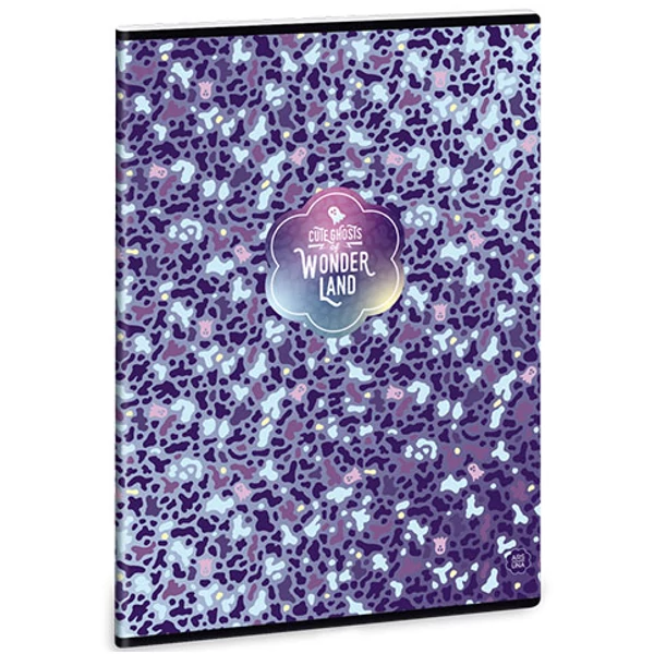 Wonderland ghost-blue négyzethálós füzet A/4