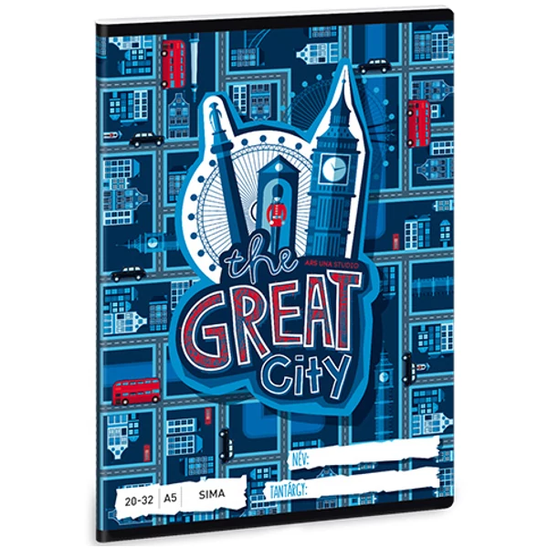 The Great City 32 lapos sima füzet 20-32 A/5