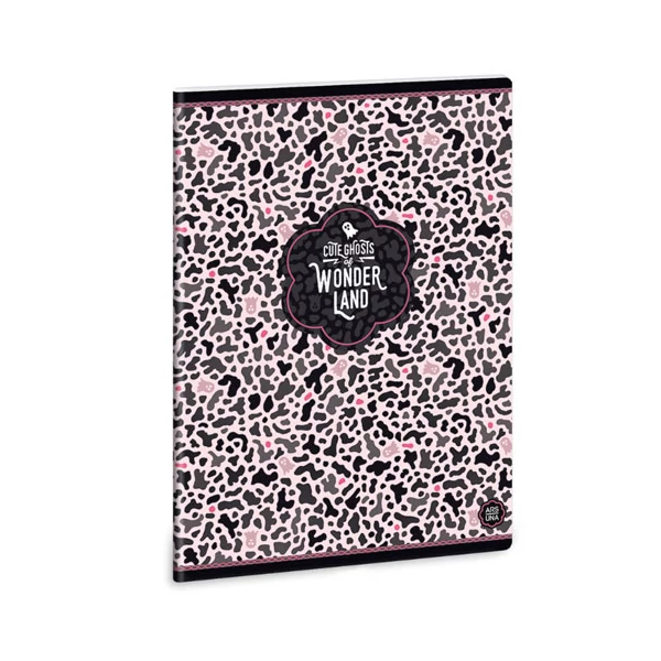 Ars Una: Wonderland Ghost Pink vonalas füzet A/5 40lapos