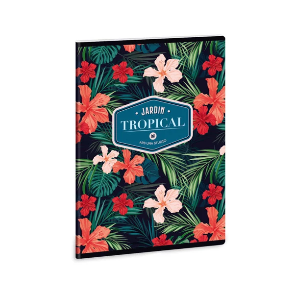 Ars Una: Tropical Wildblume négyzethálós füzet A/5 40lapos