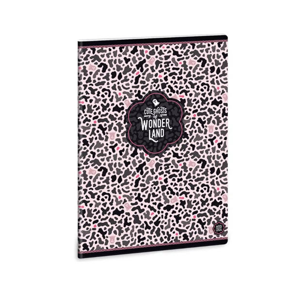 Ars Una: Wonderland Ghost Pink négyzethálós füzet A/5 40lapos