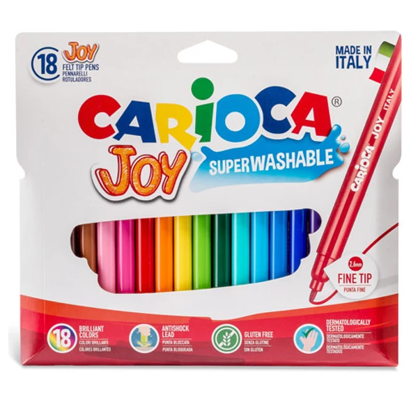 Vékony filctollszett 18db - Carioca